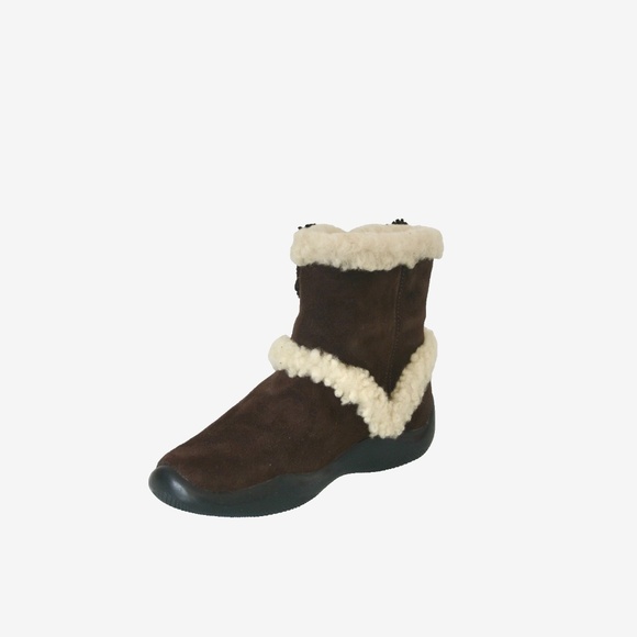 NIB AUTHENTIC PRADA SHEARLING GIRLS BOOTS - Picture 4 of 6